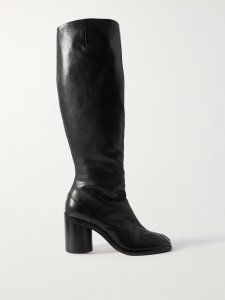 Tabi leather knee boots