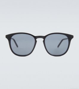 GucciRound acetate and metal sunglasses