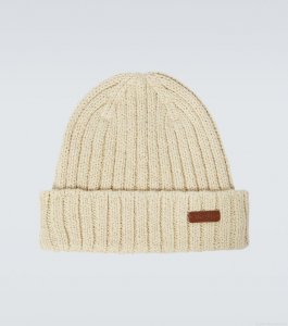 Loro PianaNiseko leather-trimmed cotton beanie