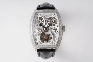 Franck Muller 55.3 * 39CINTR É E CURVEX series hollow tourbillon watch