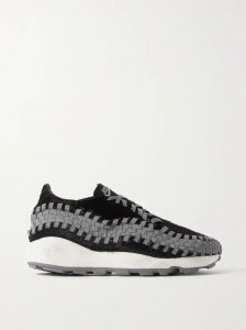 Air Footscape grosgrain-trimmed calf hair sneakers