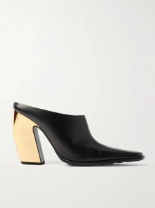 Tex leather mules