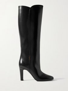 Jane embellished leather knee boots