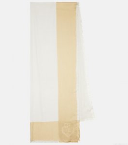 Loro PianaCashmere and silk jacquard scarf