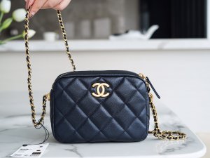 CHANEL HANDBAG black blue