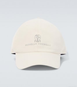 Brunello CucinelliLogo cotton baseball cap