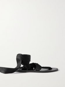 Satin-jersey sandals