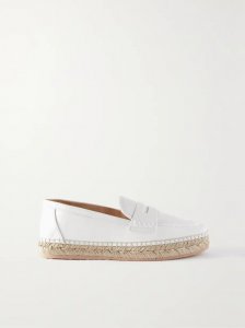 Alima leather espadrille loafers