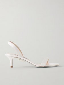 So Nude 50 satin slingback sandals