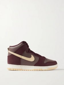 Dunk High leather sneakers