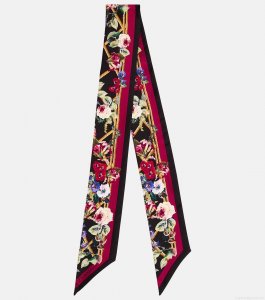 Dolce&GabbanaFloral silk scarf