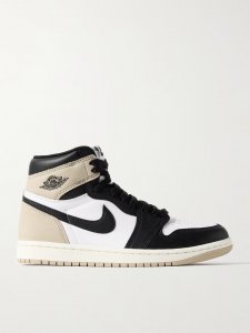 Air Jordan 1 Retro OG leather and nubuck high-top sneakers