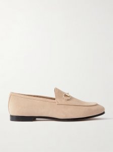 Jordaan horsebit-detailed suede loafers