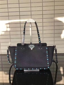 Valentino Rockstud Rolling Black with turquoise stones