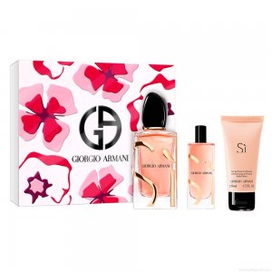 Kit Perfume Giorgio Armani Sí Intense Eau de Parfum Feminino 100 ml + Miniatura 15 ml + Loção 50 ml