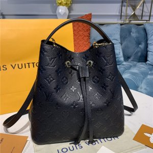 Louis Vuitton NeoNoe MM Monogram Empreinte leather Black