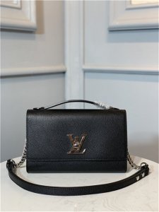 Louis Vuitton Lockme Clutch Black