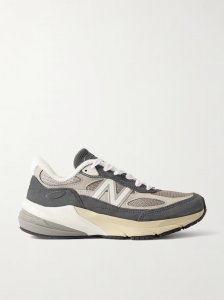 Made in USA 990V6 suede, leather and mesh sneakers