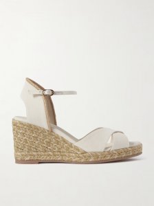 Mirela II cutout canvas espadrille wedge sandals