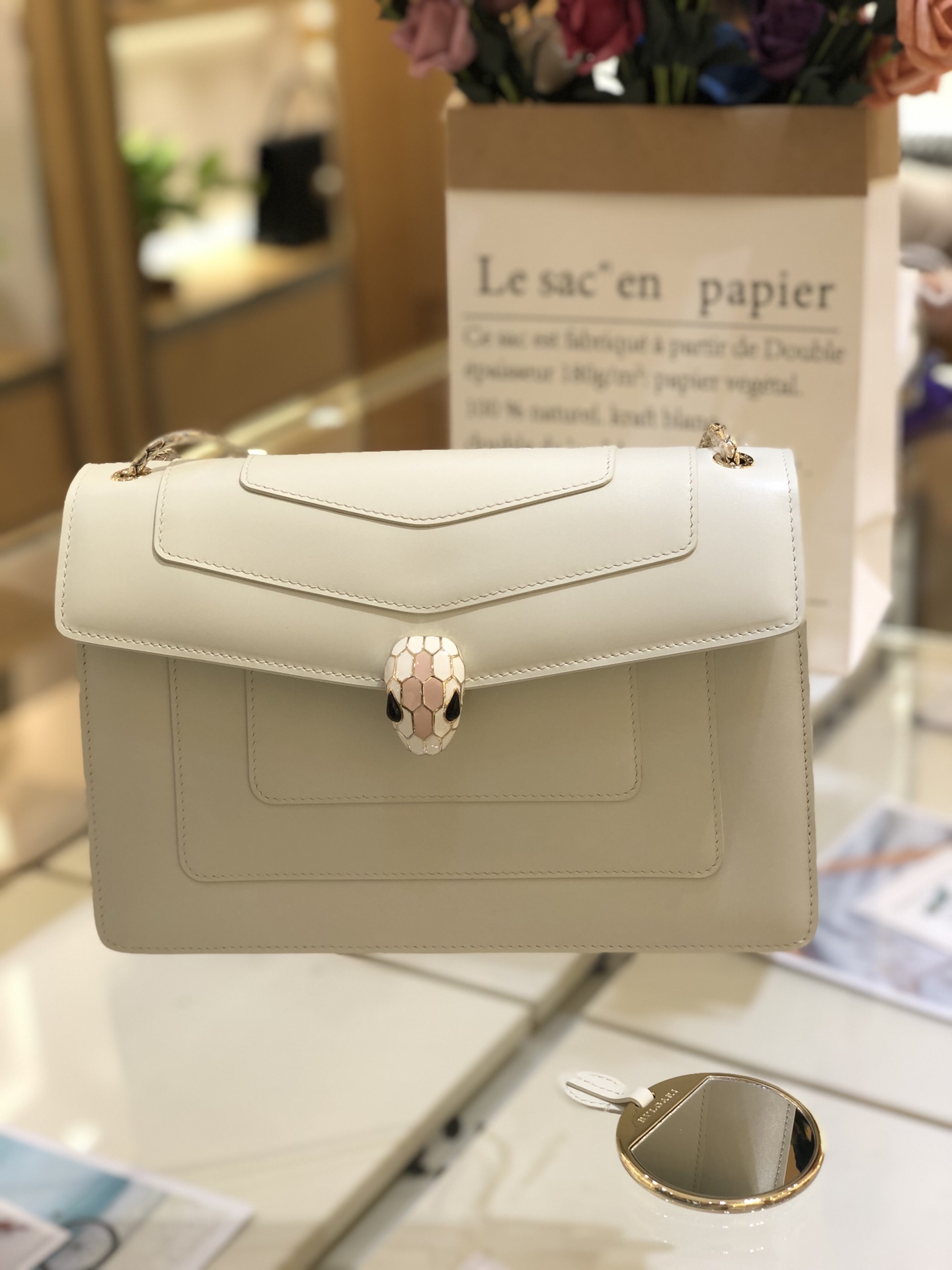 BULGARI HANDBAG White