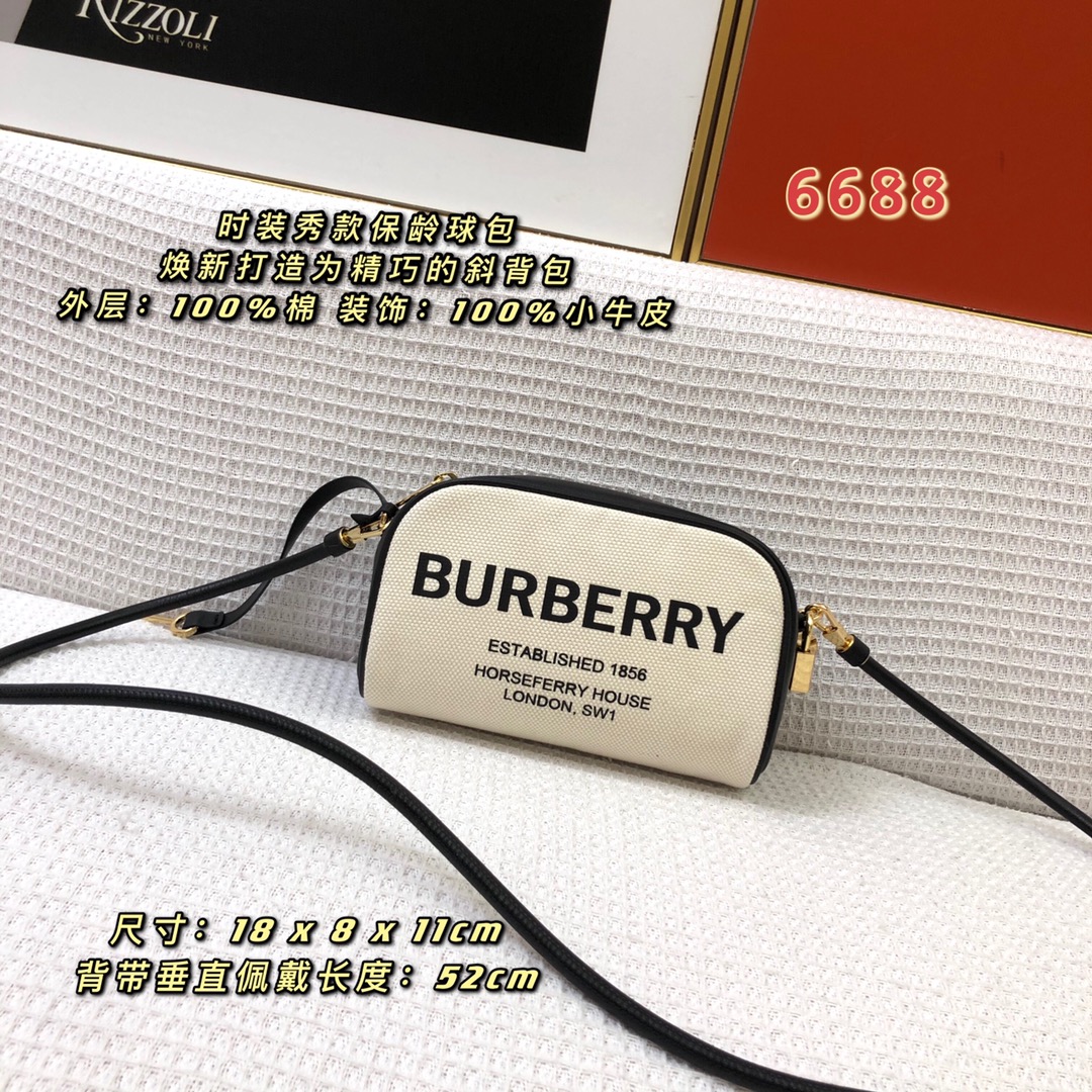 BURBERRY HANDBAG Black and White Patchwork