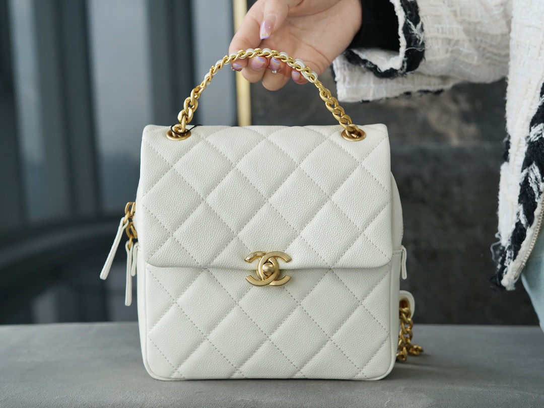 CHANEL HANDBAG white