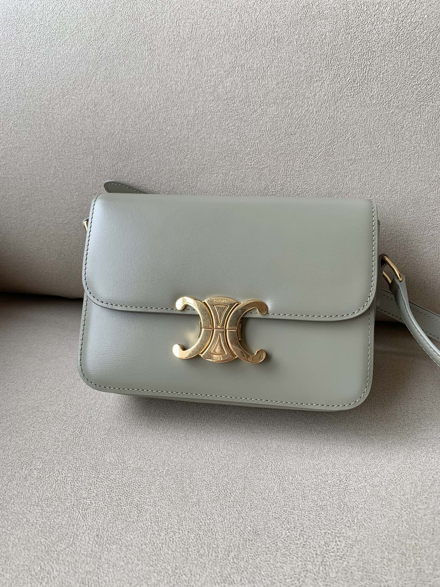 CELINE CROSSBODY BAG light green