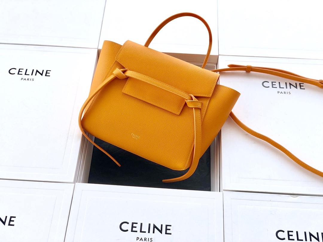 CELINE HANDBAG yolk yellow