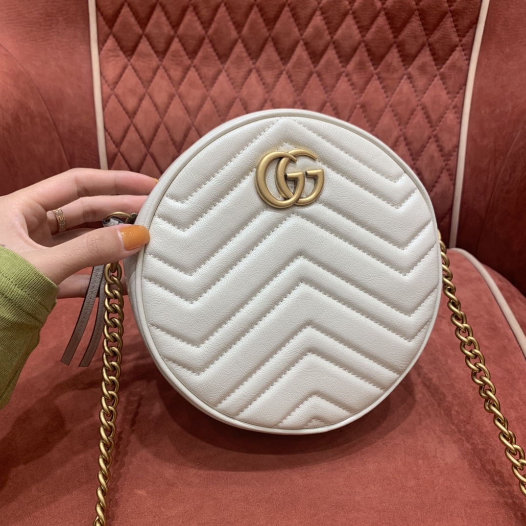 GG MARMONT SERIES ROUND MINI SHOULDER BAG