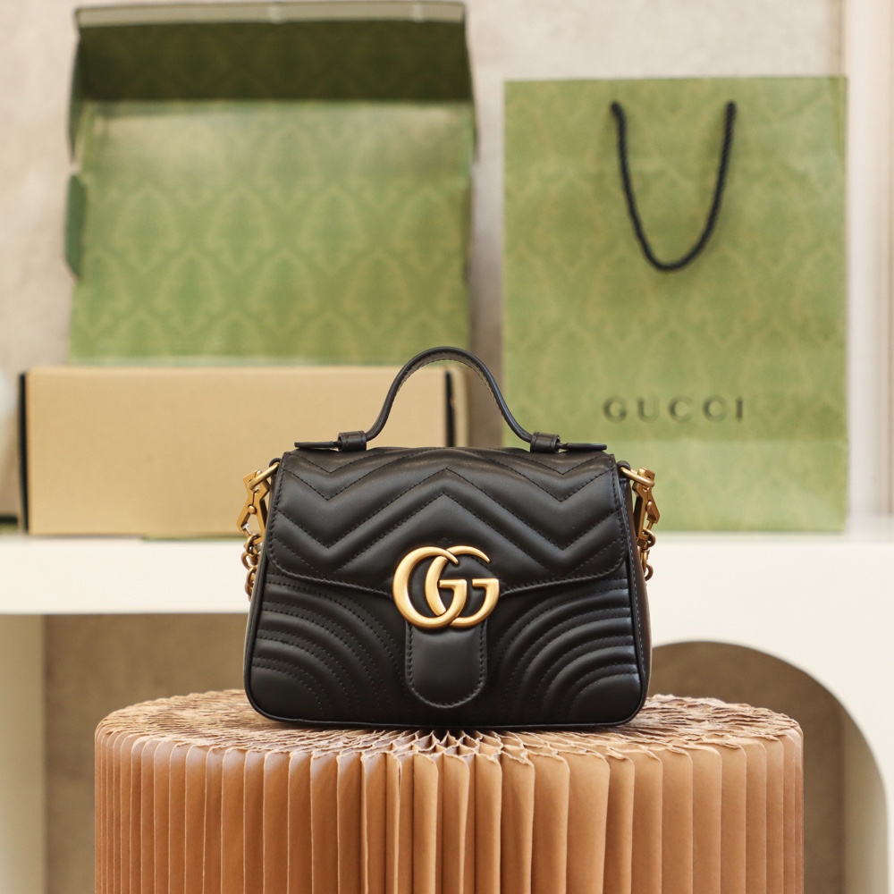 GG MARMONT MINI TOP HANDLE BAG