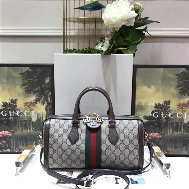 Gucci Ophidia GG Medium Top Handle Bag GG Supreme Canvas