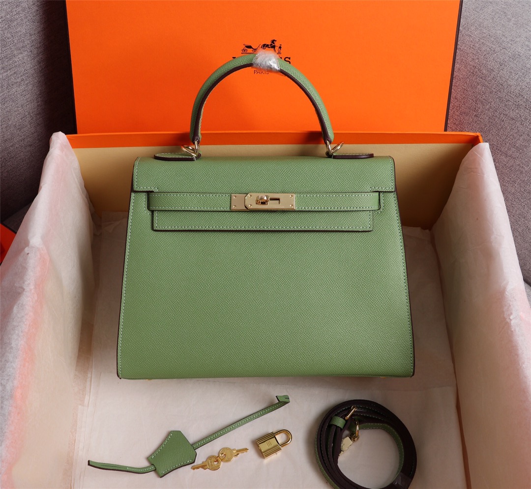 HERMES HANDBAG green