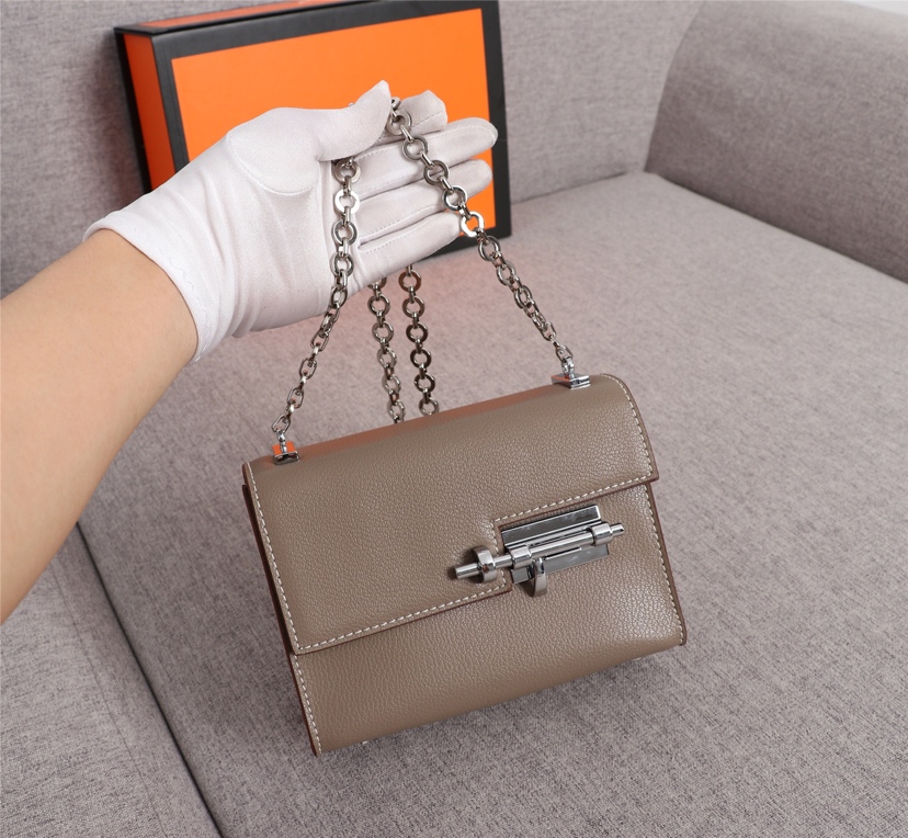 HERMES HANDBAG gray