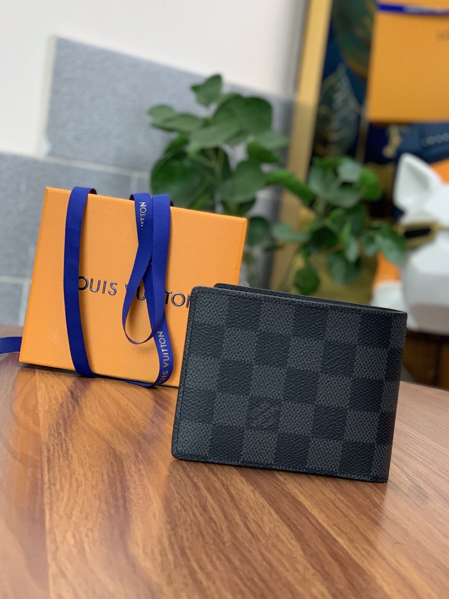 Louis Vuitton Slender Wallet Damier Graphite