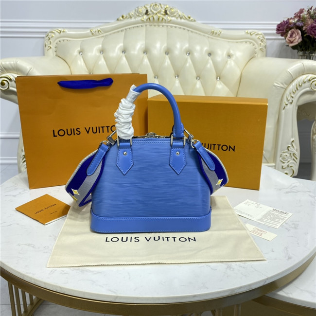 Louis Vuitton Alma BB Epi Leather Bleuet Blue