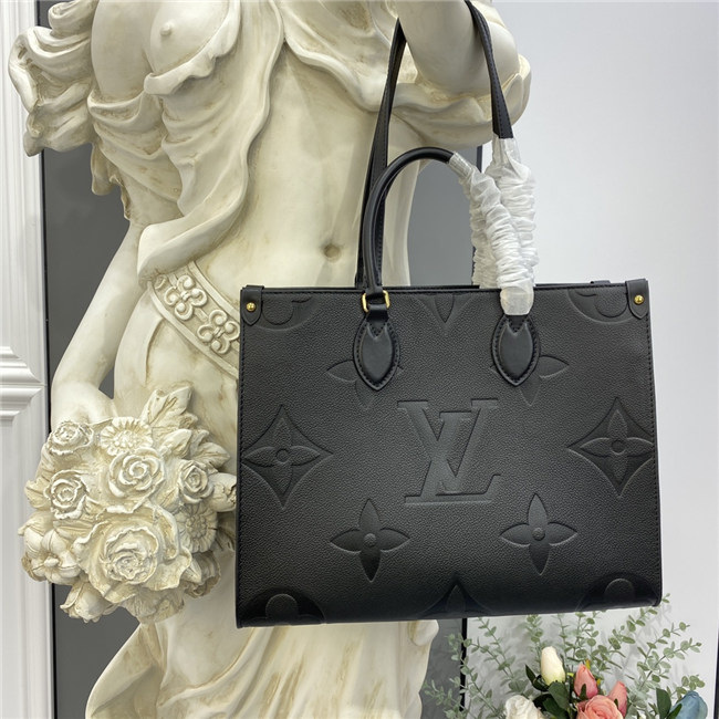 Louis Vuitton Onthego MM Noir Handbags