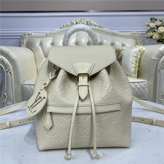 Louis Vuitton Montsouris Backpack Monogram Empreinte New Creme