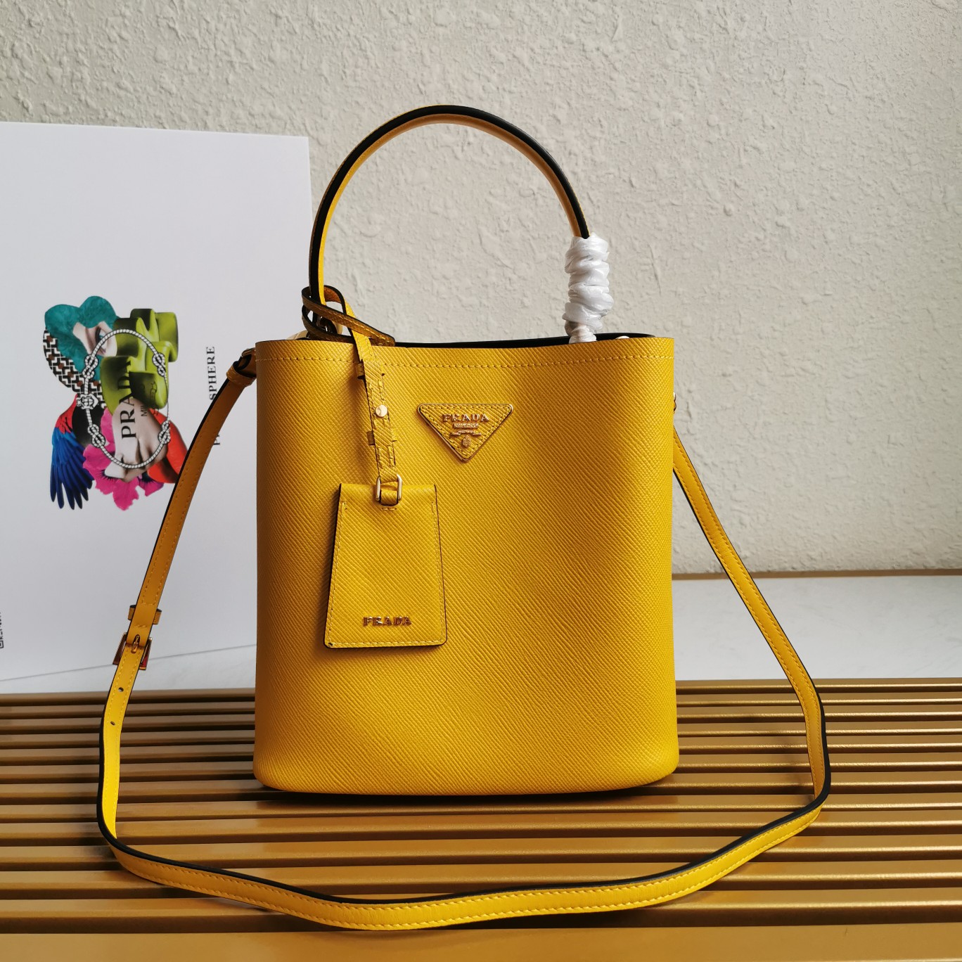 PRADA HANDBAG yellow