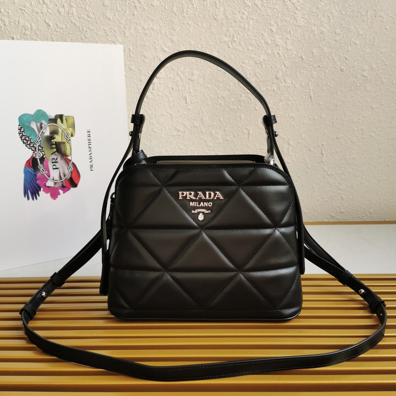 PRADA handbag Matinee black