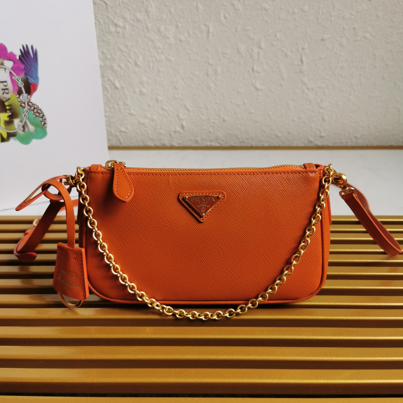 PRADA CROSSBODY BAG orange