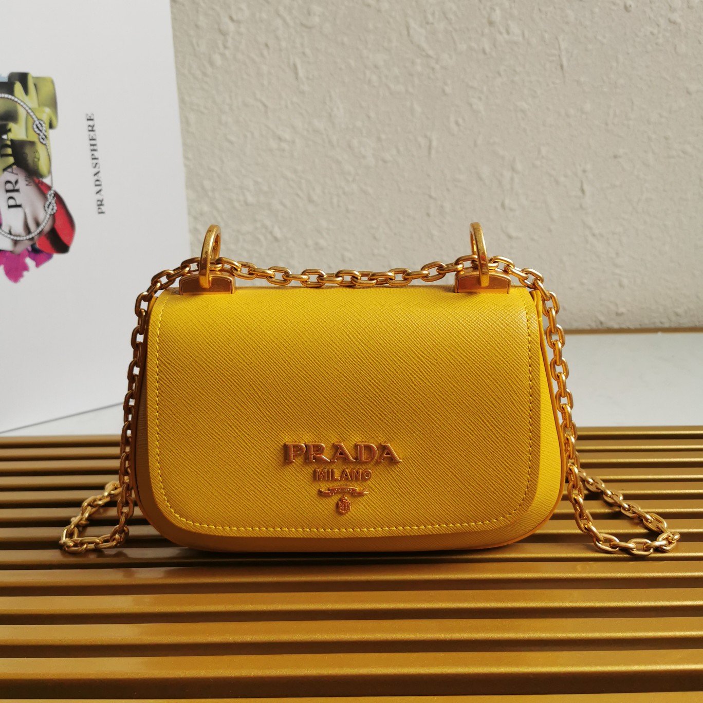 PRADA CROSSBODY BAG yellow