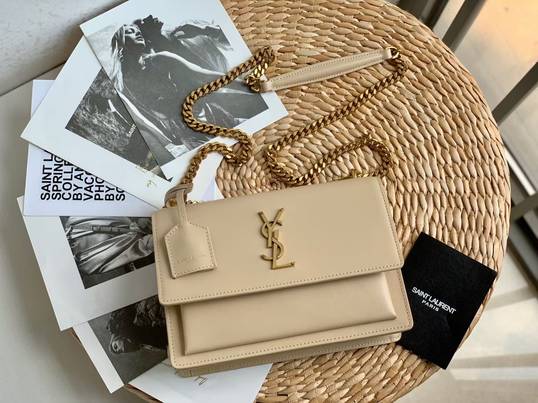 YVES SAINT LAURENT CROSSBODY BAG Light Yellow