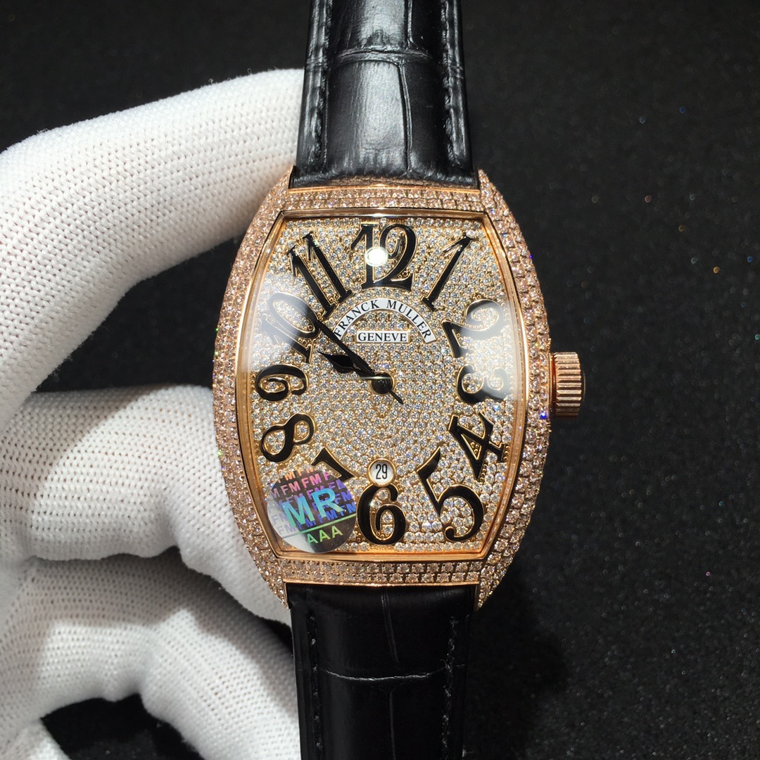 Franck Muller CASABLANCA-8880 B SC DT watch in 18K rose gold with diamond-set sky full of stars