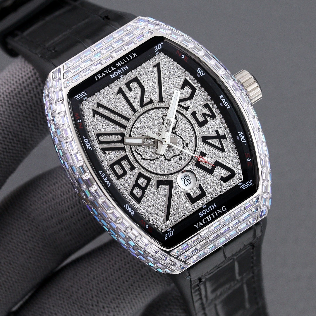 Franck Muller V45 SC DT watch measures 54mm x 42mm watch