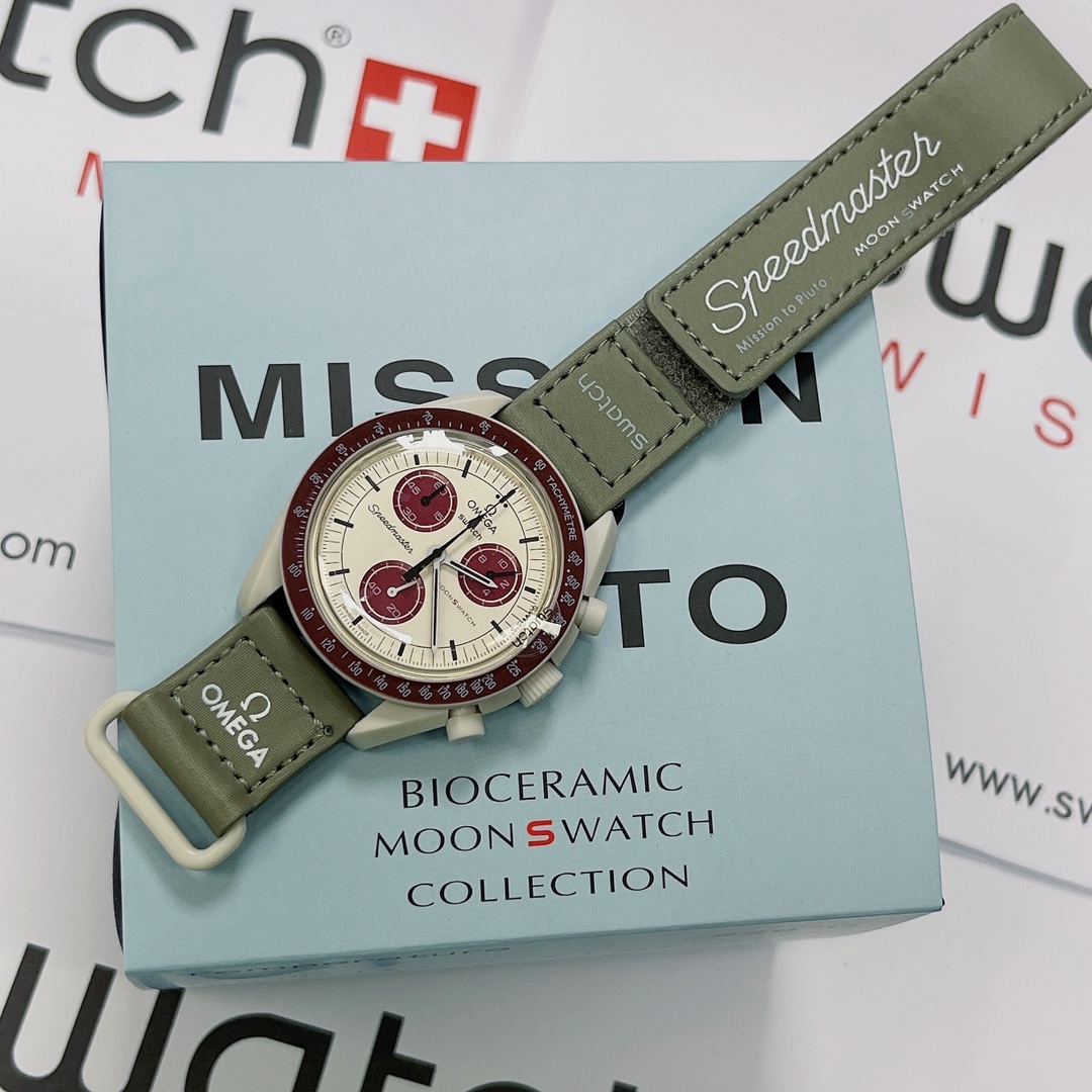 Omega x Swatch Collaboration Velcro Strap Collection Moonswatch