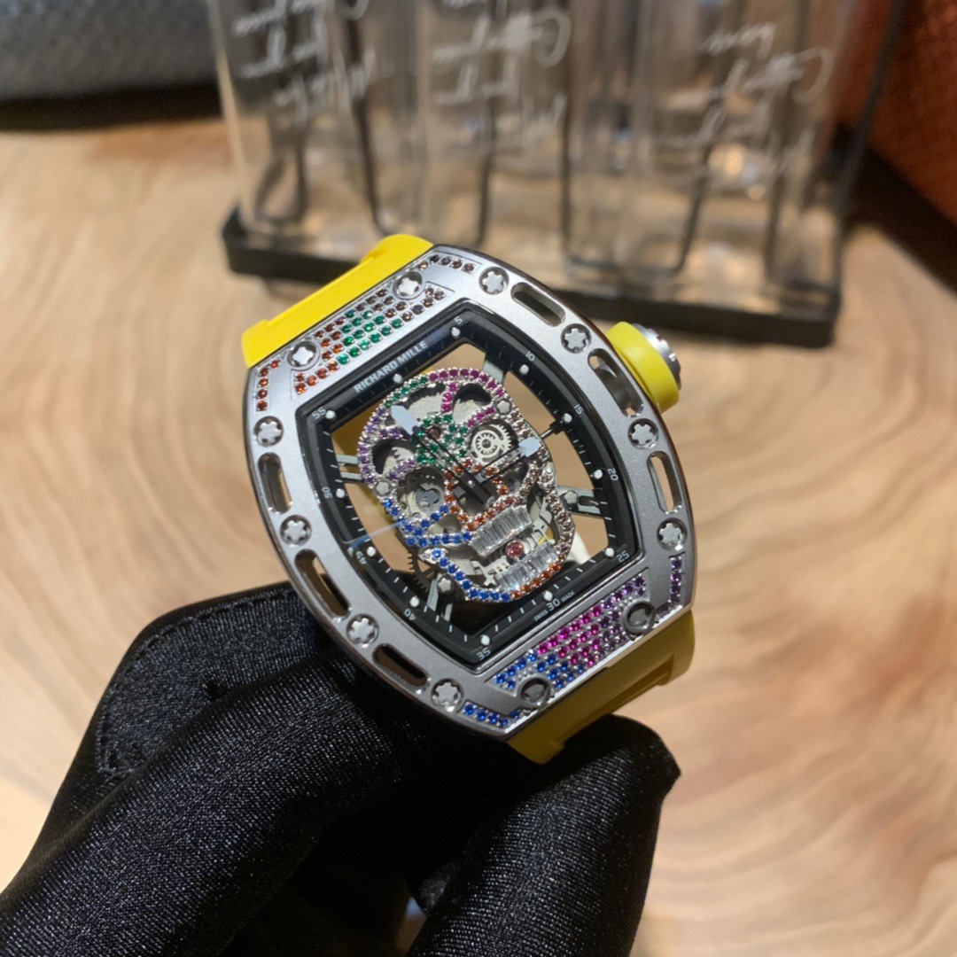 Richard Mille RM-052 Full Diamond Skull Collection Watch