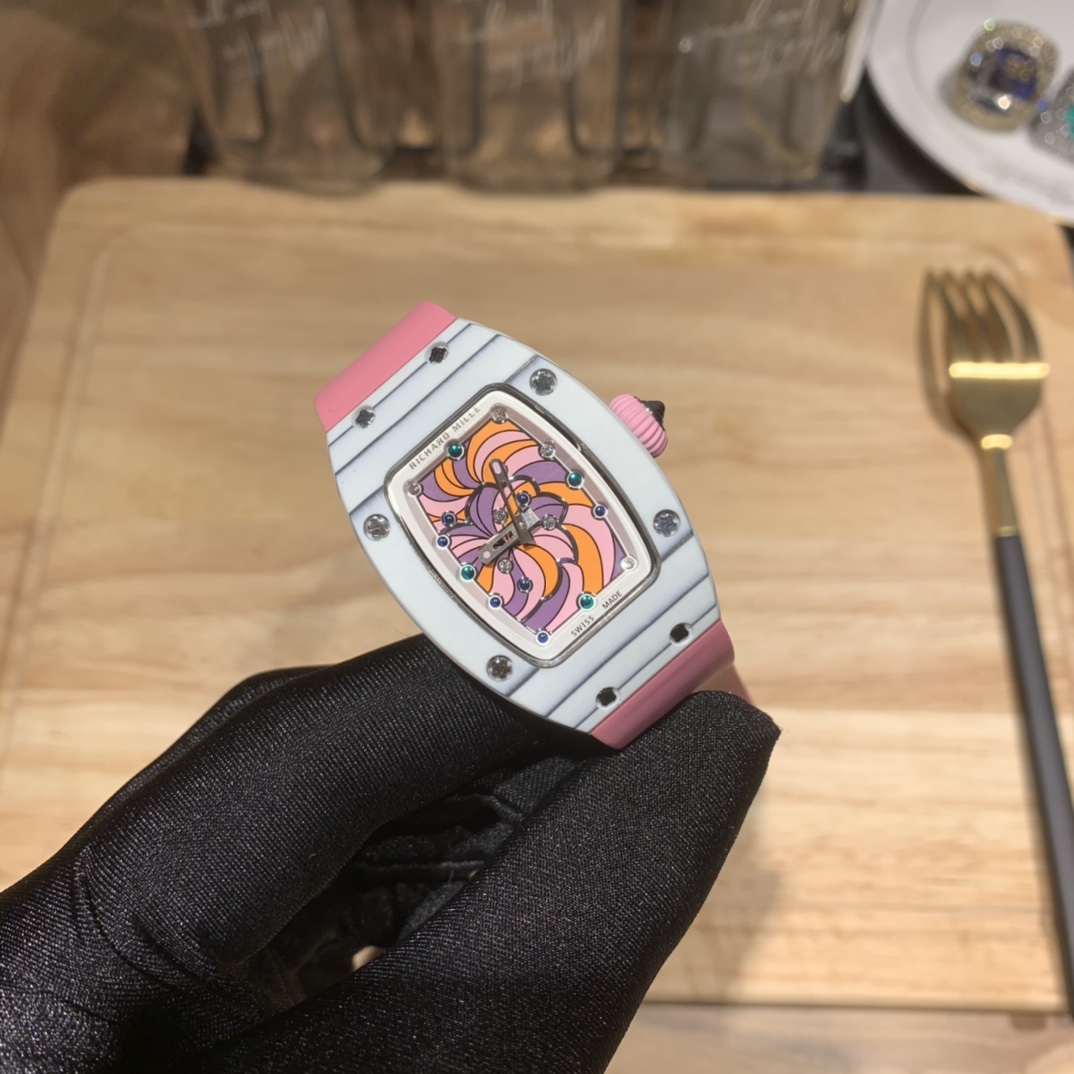 Richard Mille Enamel Cotton Candy RM-07-03 bon bon Collection Watch