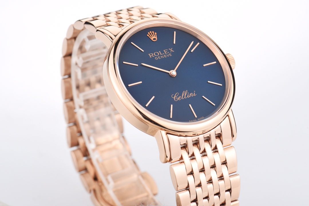 Rolex Cellini series with stainless steel bracelet.