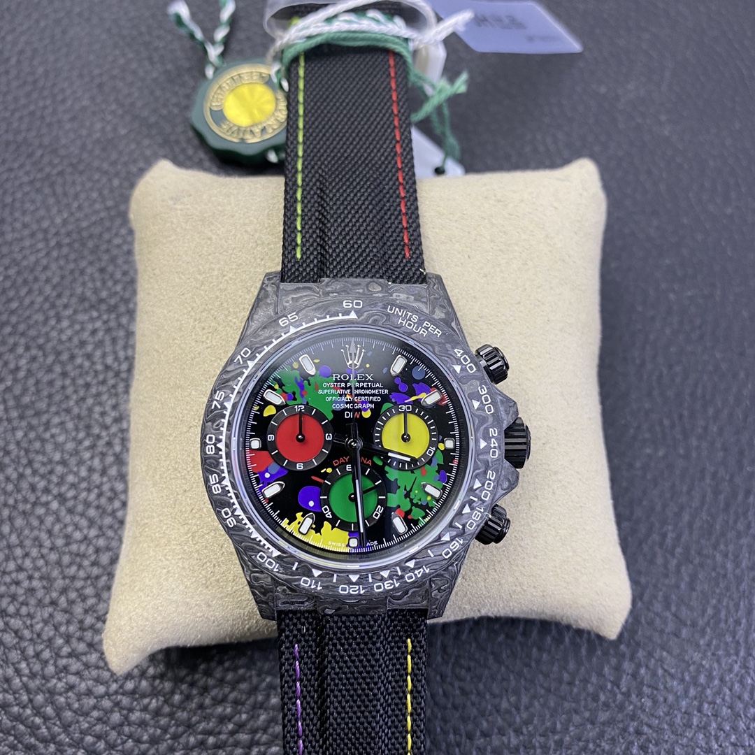 Rolex Cosmograph Daytona Series, Carbon Fiber with Multicolor Dial Edition