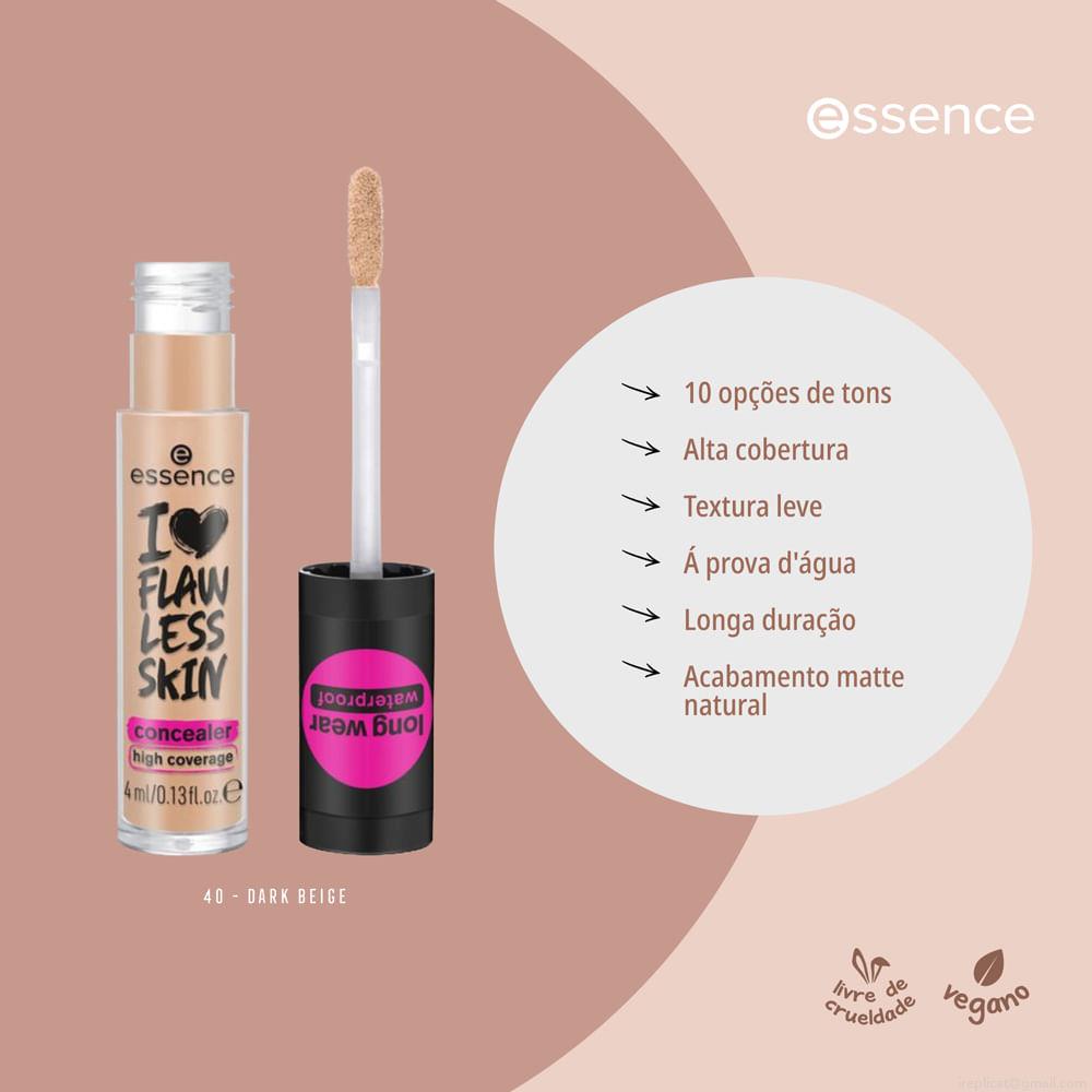 Corretivo Líquidoi Love Flawless Skin Essence 40 Dark Beige 4ml